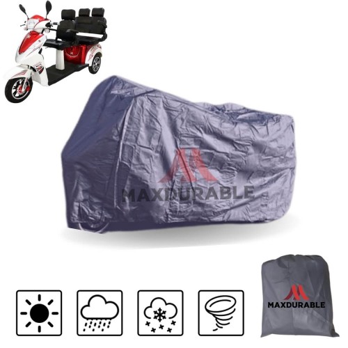 MaxDurable Kral KR 12 Vesta 3 Kişilik Elektrikli Motosiklet Brandası Dört Mevsim